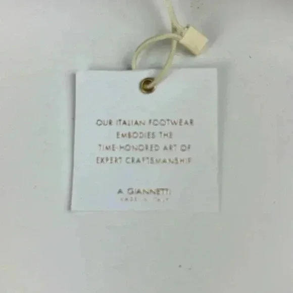 SILVER SANDALS A.GIANNETTI MADE IN ITALY SZ 9 NWT CORK SOLE THONG W/ RHINESTONE - Picture 8 of 8